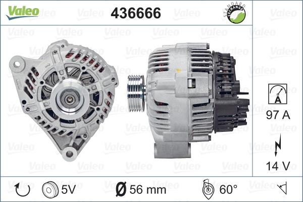 Valeo 436666 - Alternateur cwaw.fr