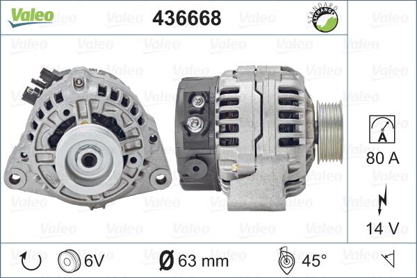 Valeo 436668 - Alternateur cwaw.fr