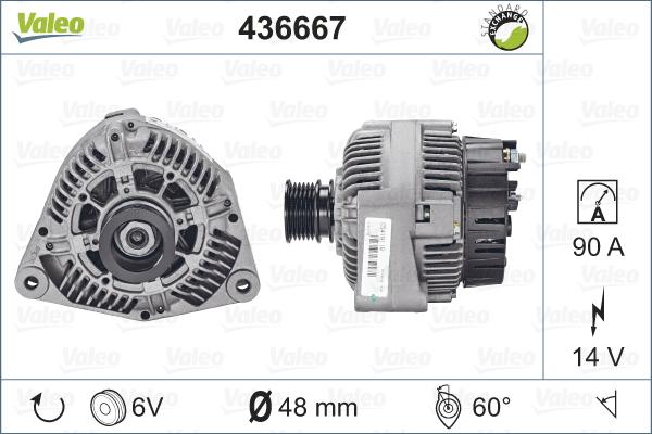 Valeo 436667 - Alternateur cwaw.fr