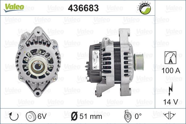 Valeo 436683 - Alternateur cwaw.fr