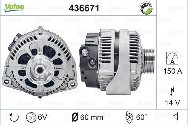 Valeo 436671 - Alternateur cwaw.fr