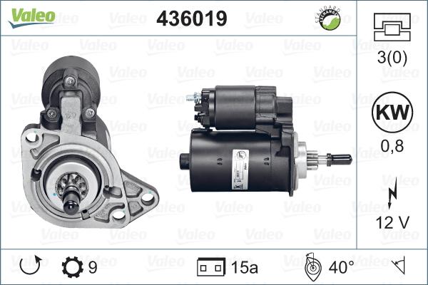 Valeo 436019 - Démarreur cwaw.fr