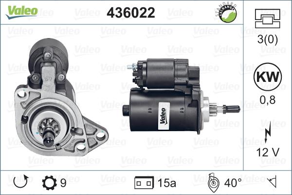 Valeo 436022 - Démarreur cwaw.fr