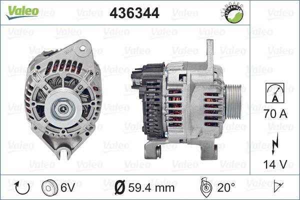 Valeo 436344 - Alternateur cwaw.fr