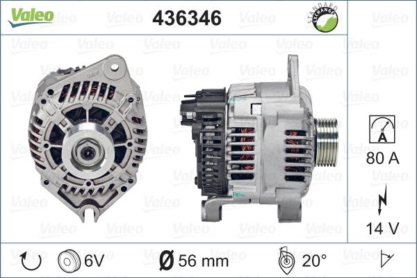 Valeo 436346 - Alternateur cwaw.fr