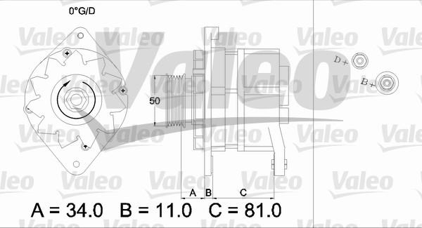 Valeo 436301 - Alternateur cwaw.fr