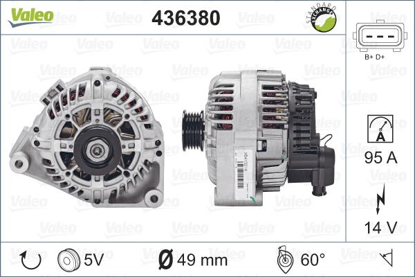 Valeo 436380 - Alternateur cwaw.fr