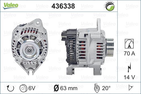 Valeo 436338 - Alternateur cwaw.fr