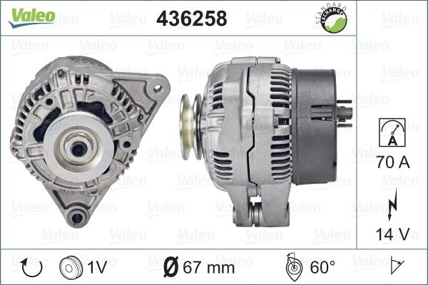 Valeo 436258 - Alternateur cwaw.fr