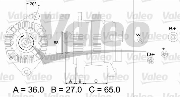 Valeo 436284 - Alternateur cwaw.fr