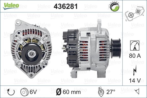 Valeo 436281 - Alternateur cwaw.fr