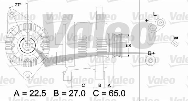 Valeo 436283 - Alternateur cwaw.fr