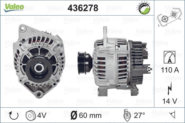 Valeo 436278 - Alternateur cwaw.fr