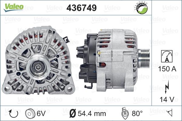 Valeo 436749 - Alternateur cwaw.fr