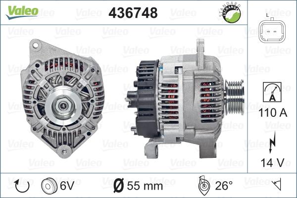 Valeo 436748 - Alternateur cwaw.fr