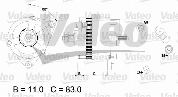 Valeo 436754 - Alternateur cwaw.fr