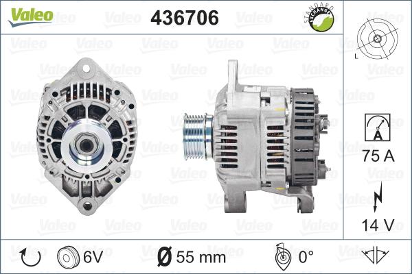 Valeo 436706 - Alternateur cwaw.fr