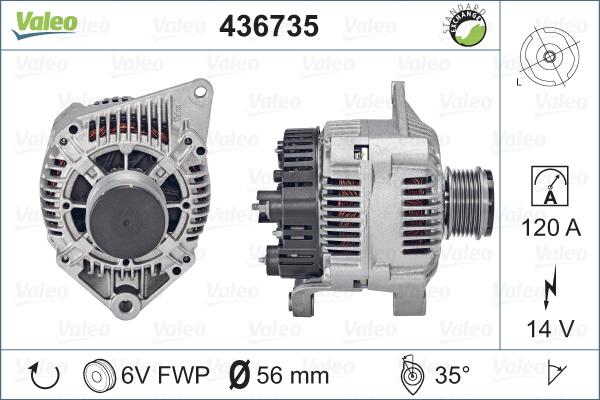 Valeo 436735 - Alternateur cwaw.fr