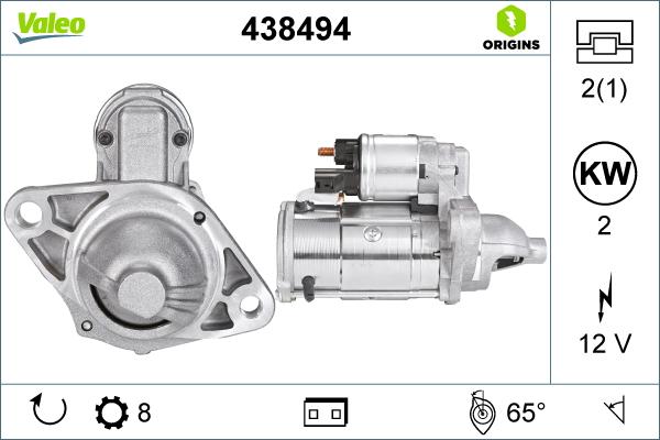 Valeo 438494 - Démarreur cwaw.fr