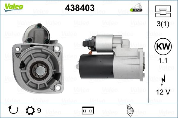 Valeo 438403 - Démarreur cwaw.fr