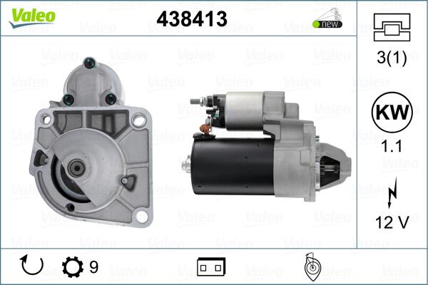 Valeo 438413 - Démarreur cwaw.fr