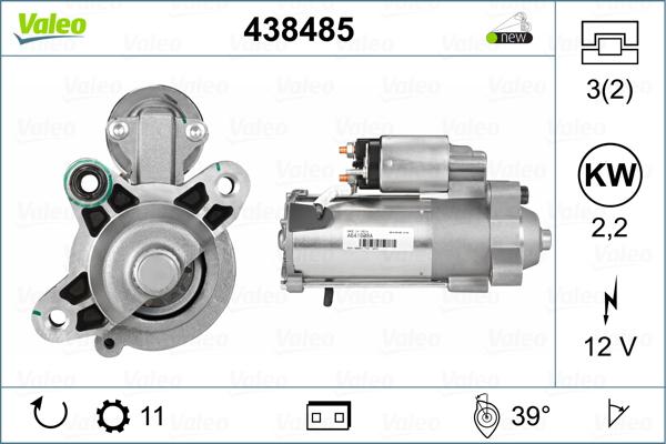 Valeo 438485 - Démarreur cwaw.fr