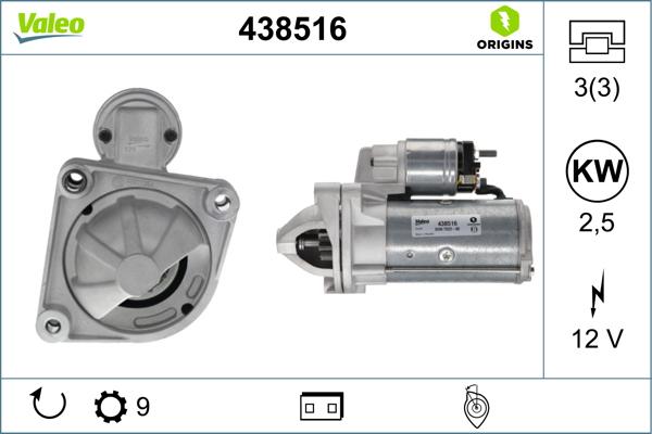 Valeo 438516 - Démarreur cwaw.fr