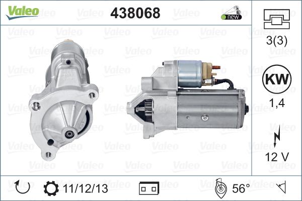 Valeo 438068 - Démarreur cwaw.fr