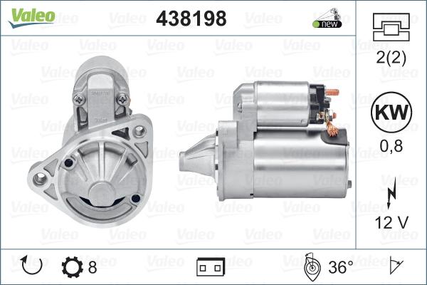 Valeo 438198 - Démarreur cwaw.fr