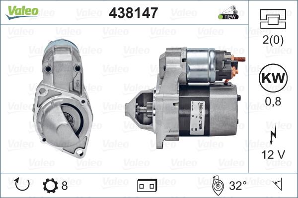 Valeo 438147 - Démarreur cwaw.fr