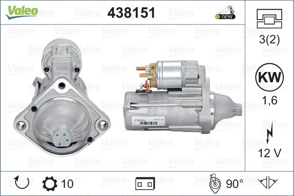 Valeo 438151 - Démarreur cwaw.fr