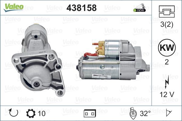 Valeo 438158 - Démarreur cwaw.fr