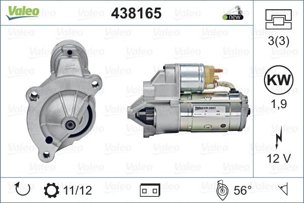 Valeo 438165 - Démarreur cwaw.fr