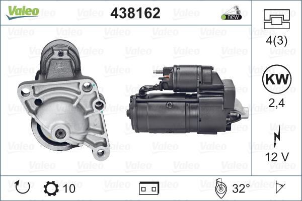 Valeo 438162 - Démarreur cwaw.fr