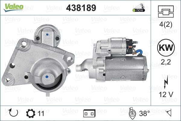 Valeo 438189 - Démarreur cwaw.fr