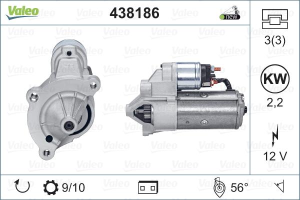 Valeo 438186 - Démarreur cwaw.fr