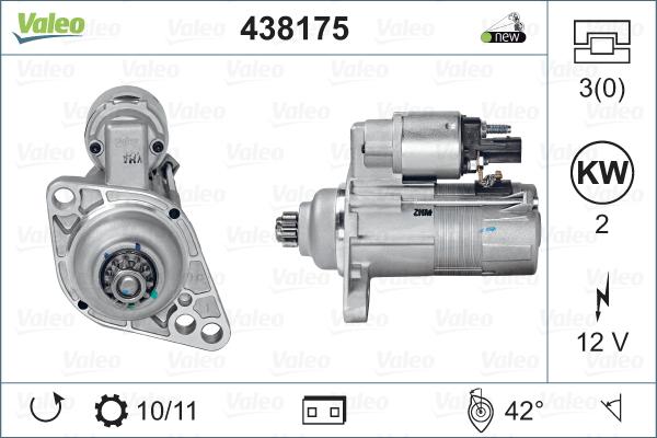 Valeo 438175 - Démarreur cwaw.fr