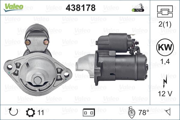 Valeo 438178 - Démarreur cwaw.fr