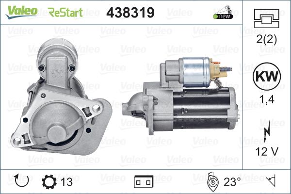 Valeo 438319 - Démarreur cwaw.fr