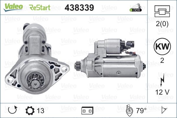 Valeo 438339 - Démarreur cwaw.fr