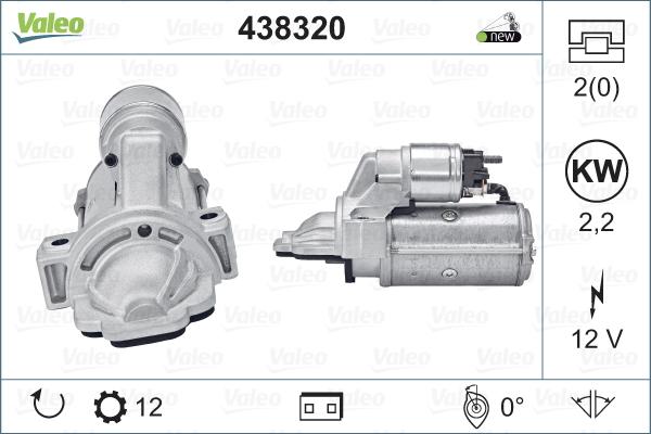 Valeo 438320 - Démarreur cwaw.fr