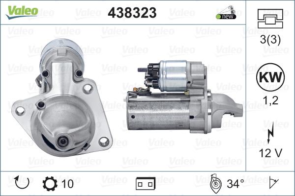 Valeo 438323 - Démarreur cwaw.fr