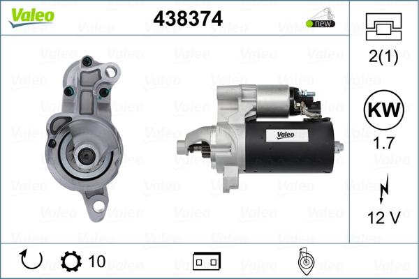 Valeo 438374 - Démarreur cwaw.fr