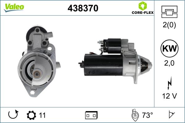 Valeo 438370 - Démarreur cwaw.fr