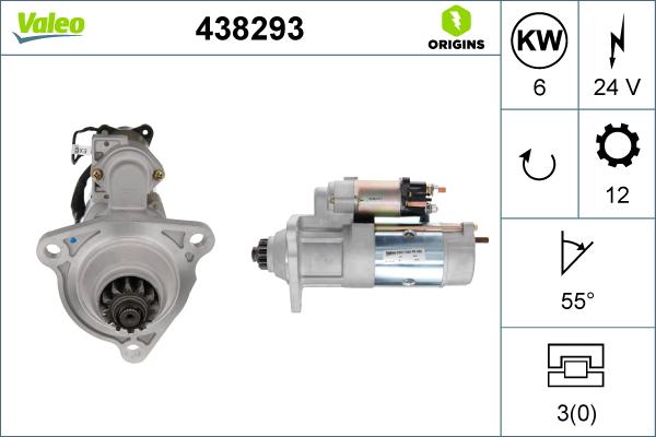 Valeo 438293 - Démarreur cwaw.fr