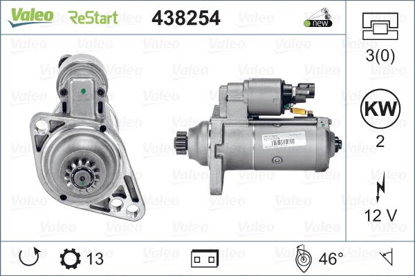 Valeo 438254 - Démarreur cwaw.fr