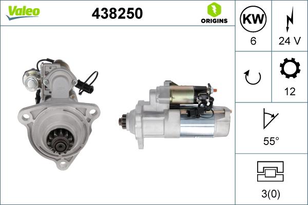 Valeo 438250 - Démarreur cwaw.fr