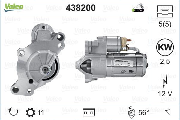 Valeo 438200 - Démarreur cwaw.fr