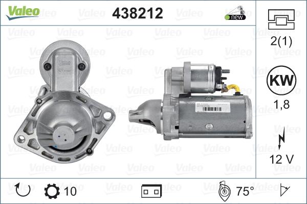 Valeo 438212 - Démarreur cwaw.fr