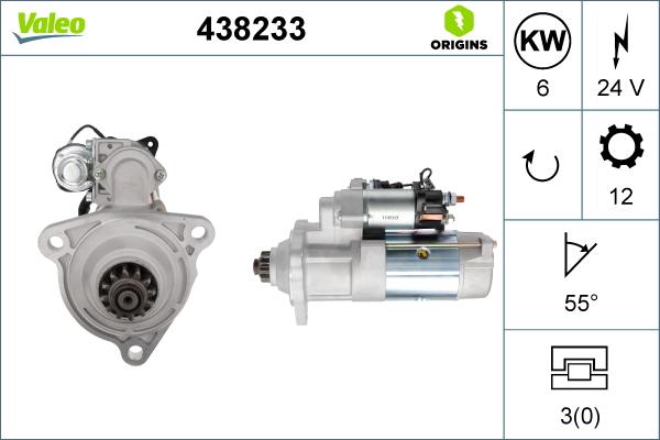 Valeo 438233 - Démarreur cwaw.fr